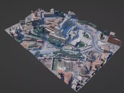 Altare della Patria Rome 3D Scan Single Material 3D model