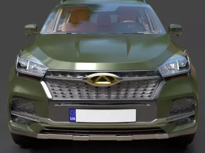 Chery Tiggo 4 RU-spec - High-Poly 3D Model 3D model