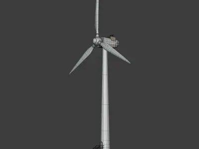 Generic Wind Turbine Low-poly 3D model purchase