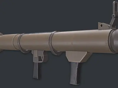 Rocket Launcher Game Ready 10 Low-poly 3D model