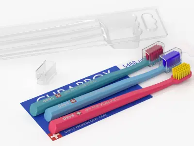 Toothbrush Curaprox CS 5460 Trio 3D model