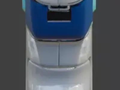 Futuristic Sci-Fi Pulse Pistol 3D Model Low-poly 3D model