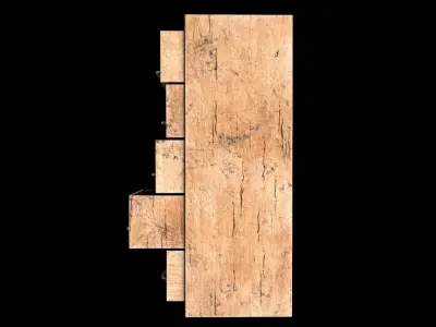 Cabinet V1 - 009 Low-poly 3D model