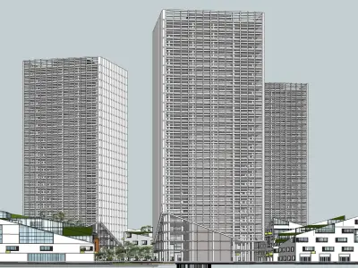 Sketchup Residential Complex S3 3D model