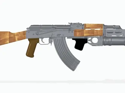 GP-25 acessories 3D model