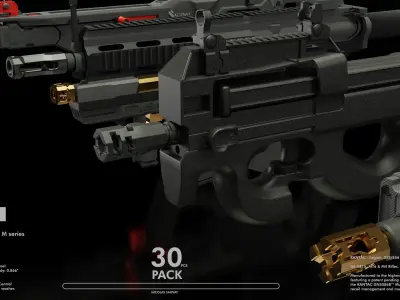 RANTAC Muzzle brakes kitbash 3D model