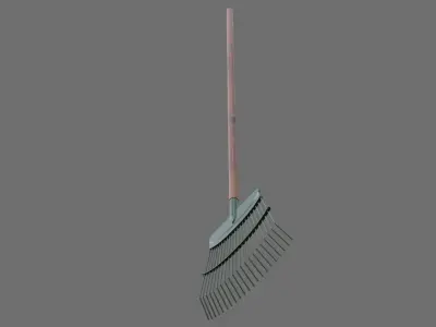 Rake 1A Low-poly 3D model