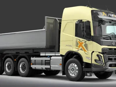 VOLVO FMX 2021 Multilift Hooklift 3D model