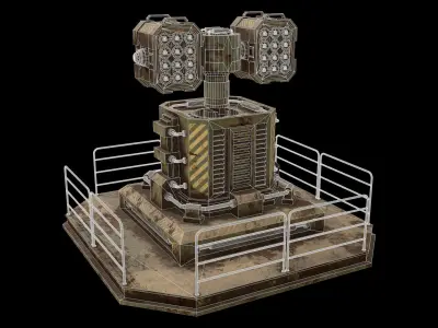 Dirty Turret-1-V2 3D model