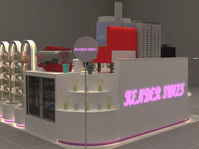 CANDY BOOTH 3D model