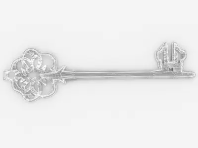 Gold key 3D model purchase