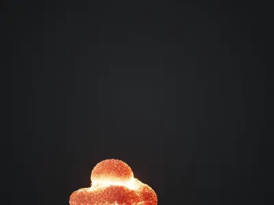 Animated Gasoline Explosion 7 3D model