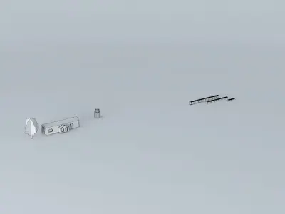 Railway station Free 3D model buy