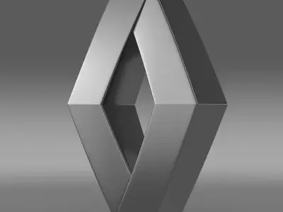renault logo 3D model from CGTrader
