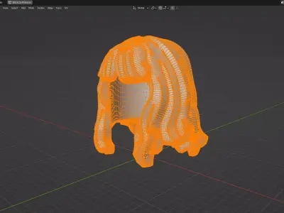 Custom3Dprint Minifigure Accessory - Minifigure Hair S2 - 082 3D print model