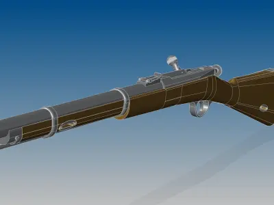 Berdan No2 carbine 3D model