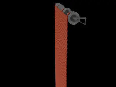 Roll up door 2 Low-poly 3D model