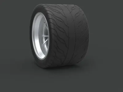 Rear wheel from Ice Charger 3D model