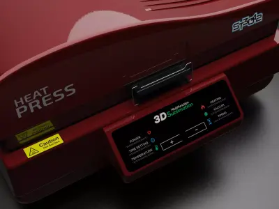 ST 3042 HEAT PRESS 3D MODEL   PBR    SUBLIMATION 3D model
