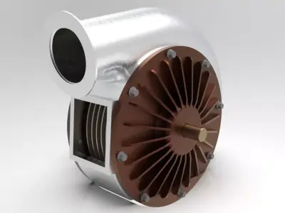 Turbo Pump For Solidwork 3D model