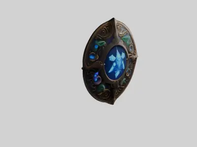 Arcane Guardian Shield Mystic 3D Asset  3D model