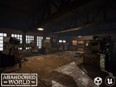 Modular Industrial Building for UE4 and Unity 3D Model Pack