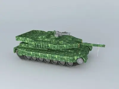 TAU 2A1E new frptotife kazakhstan's tank Free 3D model