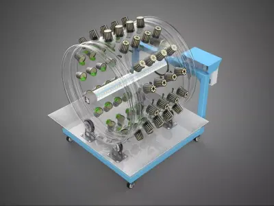 IOT CONTROL WHEEL ROTARY HYDROPONIC GARDEN PLANT FARMING SYSTEM 3D model