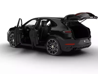 Porsche Cayenne E-Hybrid Black Edition HQ 2025 3d model 3D model