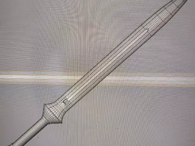 Stylized 3D Sword asset  Low-poly 3D model