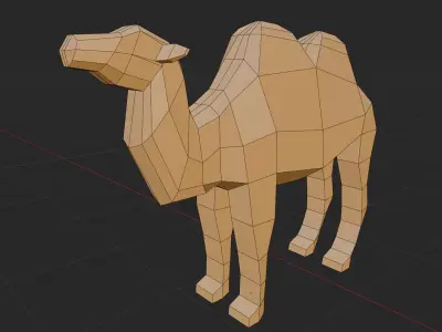 LowPoly Desert Animals Low-poly 3D model