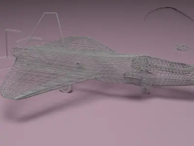 F22 Raptor 3D print model