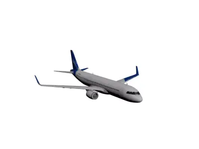 A321neo Passenger Airliner Commercial Aircraft 3D Model 3D model