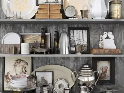 A collection of little things for the kitchen 3D model