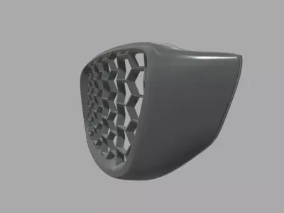 Front Grill Custom 02 Low-poly 3D model