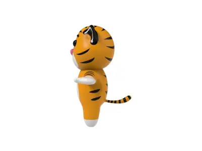 Character v001 Tiger Low-poly 3D model