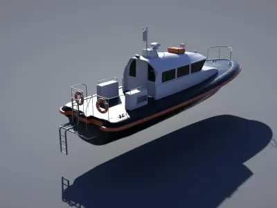 Pilot Boat 3D model buy