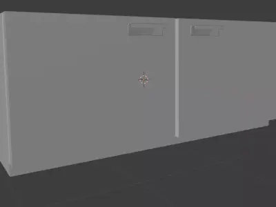 Under-cabinet commercial fridge Free low-poly 3D model
