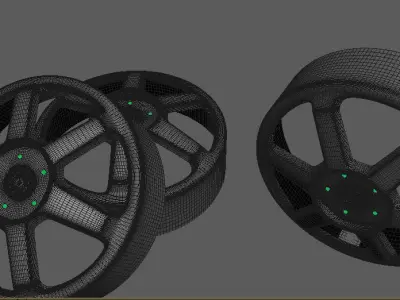 car rim model  design for any  car models  Low-poly 3D model