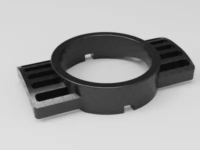 Grid part 3D model