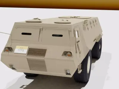 Fahd Egyptian armored vehicle 3D model