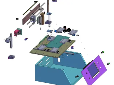 Solder Paste Printing Machine 3D model