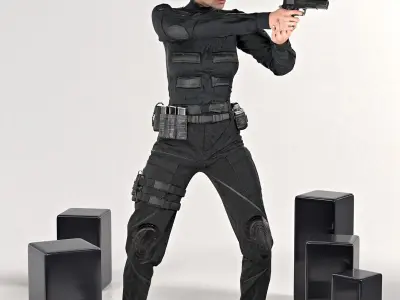 3 in 1 Military Outfit  3D model