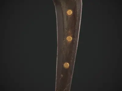 Eastern European Short Sword Low-poly 3D model