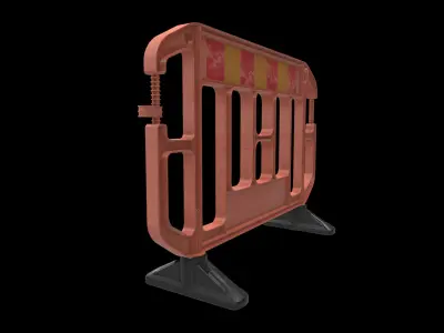 safety barrier 3D model