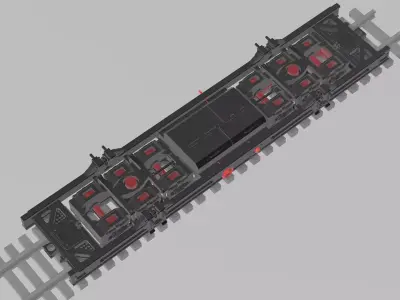 Train Carriage Transporter Tw7 1-87 H0e model view only FREE Free 3D print model