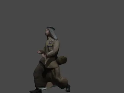 Muslim soldier Free 3D model