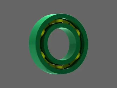 Ball Bearing 3D model V2