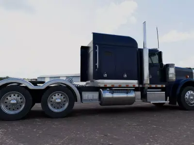 Peterbilt Semi Truck Classic 379 3D model