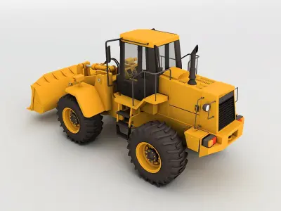 Wheel Loader 3D model 11